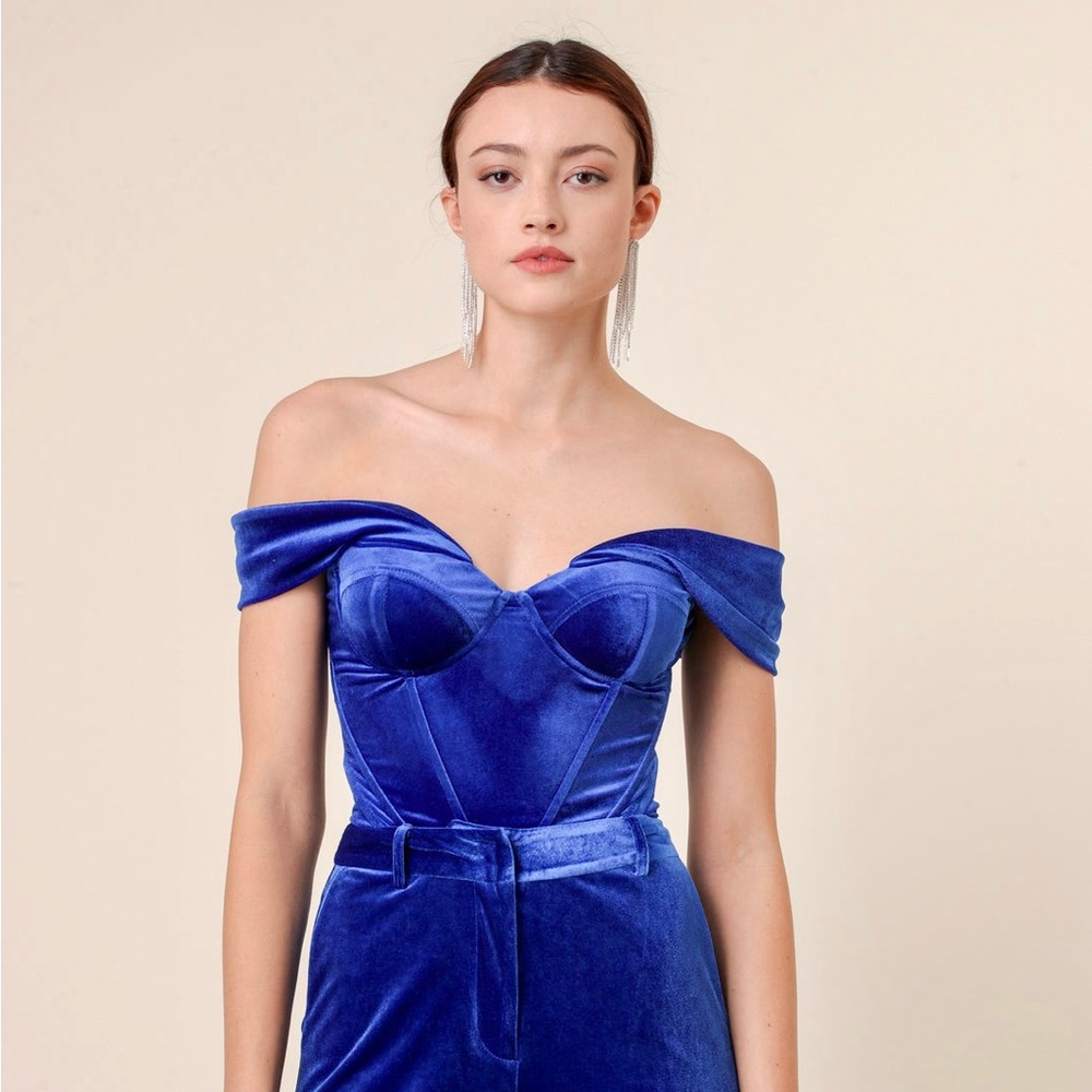 NWT Small Line&Dot Du Jour Sapphire bustier Top ($95)